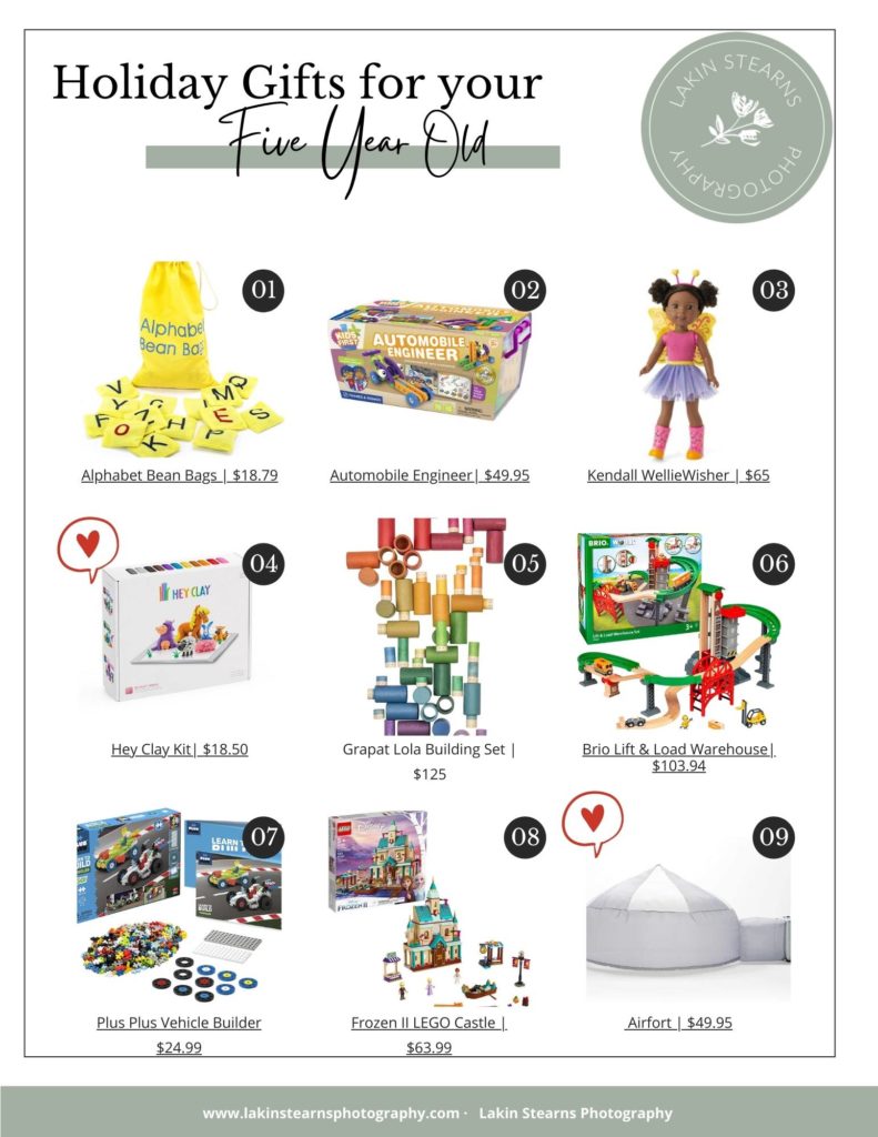 five year old gift ideas