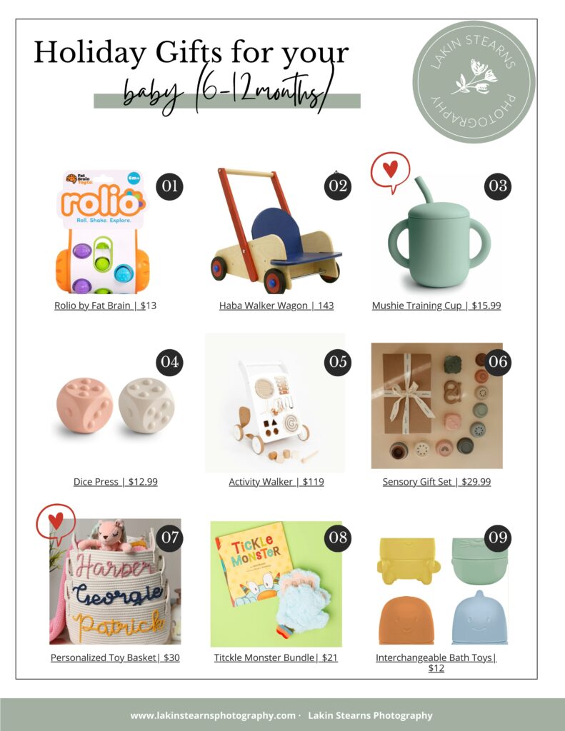 Gift Guide for 6-12 month old