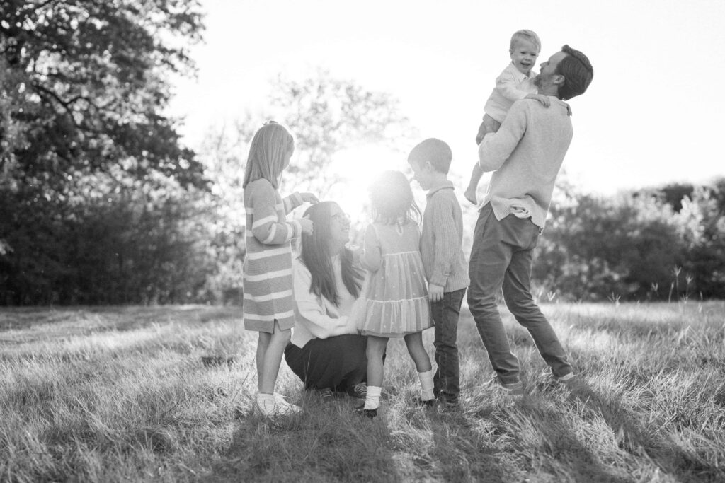 playful outdoor family session